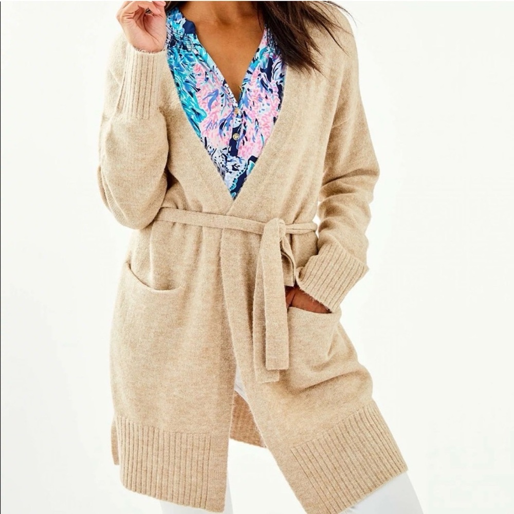 Lilly Pulitzer Macarthy Long Cardigan with Belt